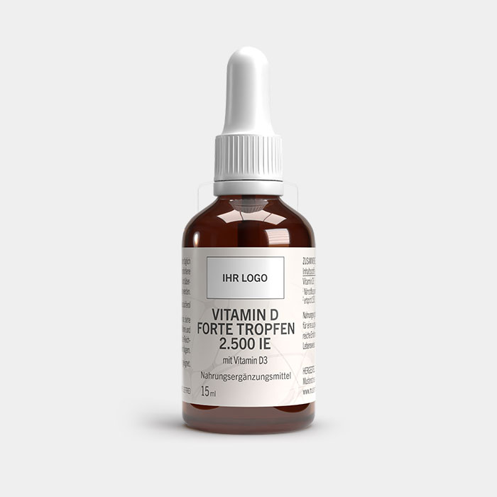 Vitamin D Forte Tropfen 2500 IE - HKS White Label